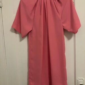 Maison Martin Margiela Pink Short-Sleeve Mini with tie